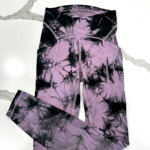 Lululemon purple and black leggings - Size 2